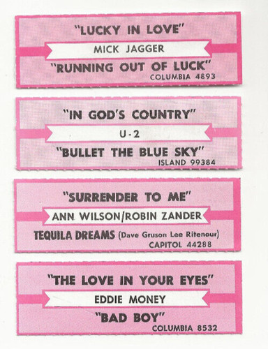 Lot juke box strips u - of,