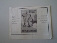 advertising Pubblicità 1928 PNEUMATICI PIRELLI SUPERFLEX CORD