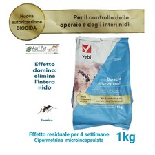 Vebi Duracid microgranuli 1kg Insetticida formiche esca attrattivo  4 Settimane