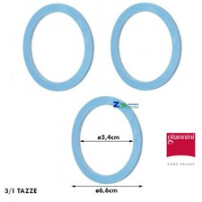 RICAMBIO ORIGINALE 3 Pz. GUARNIZIONI PER CAFFETTIERA 3 Tz. GIANNINI GIANNINA