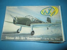 modellismo statico aerei kit 1/72 BUCKER BU-181 BESTMANN ART 7202..
