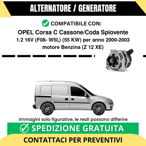 Alternatore opel corsa - alternatore,