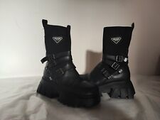 scarponcino originale Prada colore nero pelle/tessuto. come nuovo misura 39