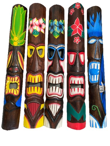 Set maschere tiki - set, 5