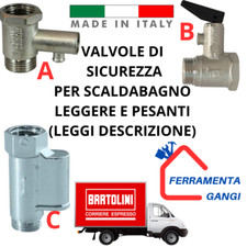 Valvola boiler valvola sicurezza scaldabagno sfogo pressione leggere e pesanti