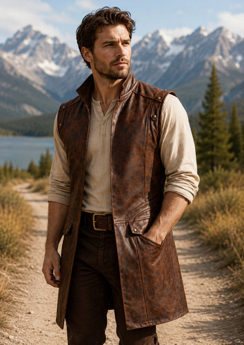 Cappotto gilet lungo uomo