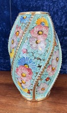 Santucci Deruta: grande vaso in ceramica epoca Art Déco intorno al 1940