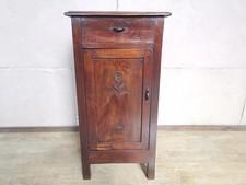 COMODINO SINGOLO IN MASSELLO INTEGRO E ORIGINALE DI EPOCA 900' OTTIMO STATO