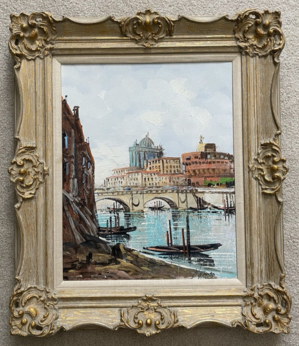 Dipinto olio firmato - , vintage
