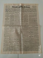 HERALD TRIBUNE 24 AGOSTO 1939 PATTO NAZI SOVIETICO GUERRA FINLANDIA 
