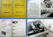 Toyota 1000 Manuale Officina Manuale Riparazione 1977