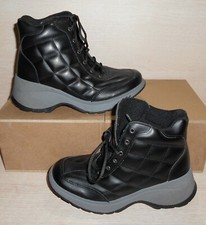 SCARPE SCARPONCINI ANFIBI SNEAKER DONNA TAGLIA 37 NERO COMFORT ANTISCIVOLO ZEPPA