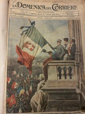 LA DOMENICA DEL CORRIERE - 3 VOLUMI RILEGATI 1915-16, 1916, 1918-19