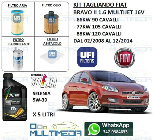 Tagliando filtri ufi olio - filtri, e