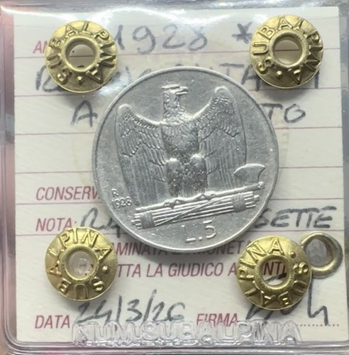 Regno italia 5 lire - italia,