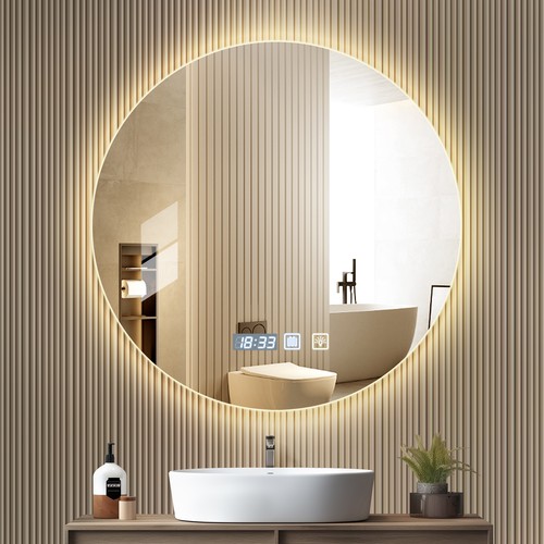 Specchio bagno led rotondo - specchio,