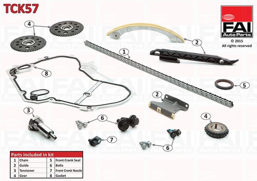 Kit catena distribuzione tck57 - kit,