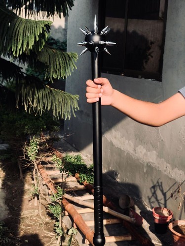 Flanged mace steel medieval - mace,