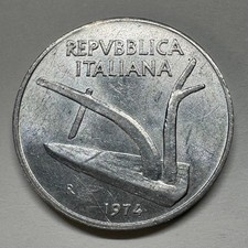 Moneta 10 Lire Italia 1974 -