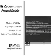 batteria pc acer nitro 5 / 7  aspire 7