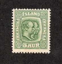 Islanda - Sc# 102 MH / wmk "+"
