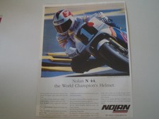 advertising Pubblicità 1989 CASCO HELMET NOLAN N44 N 44 e SITO PONS