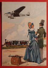 CARTOLINA ROMA ALA LITTORIA LINEE AEREE NAZIONALE E INTERNAZIONALI N°1 ( C 94 )