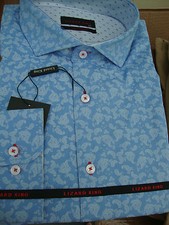 Camicia Paisley Blu Pallido