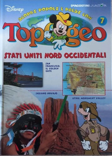 Topogeo 7 stati uniti - 7"stati,