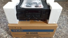Teac W-890R Doppia Cassetta Con Manuale Telecomando E Cavi RCA