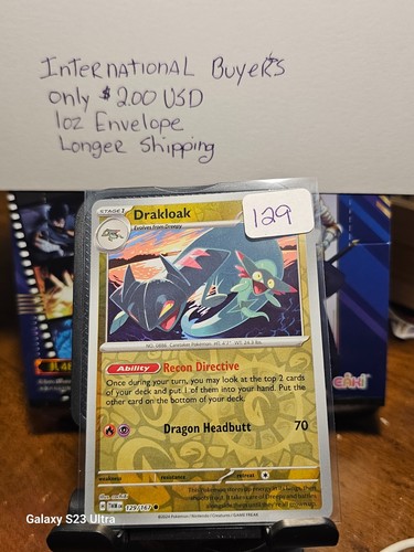 Drakloak reverse foil 129 - drakloak, #129