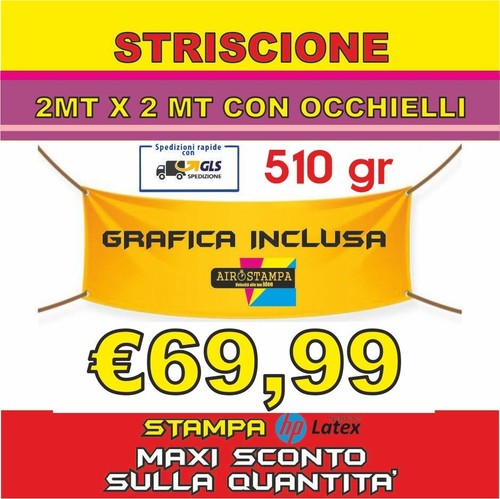 Banner 2x2 striscione - banner, mt