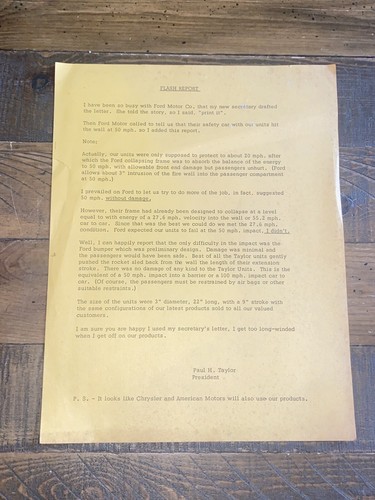 Lettera interna anni 70 - lettera,