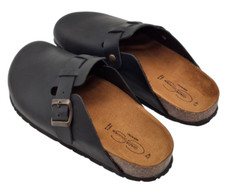 Sabot Uomo pelle e sughero Modello Birkenstock Boston Made in Italia Comfort