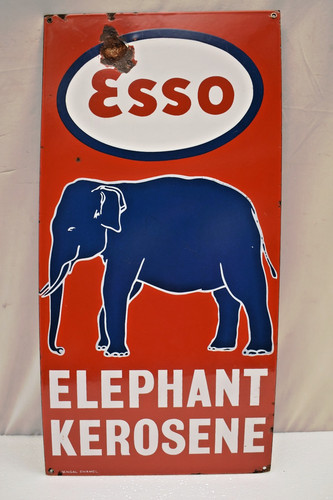 Esso elefante vintage - vintage, insegna