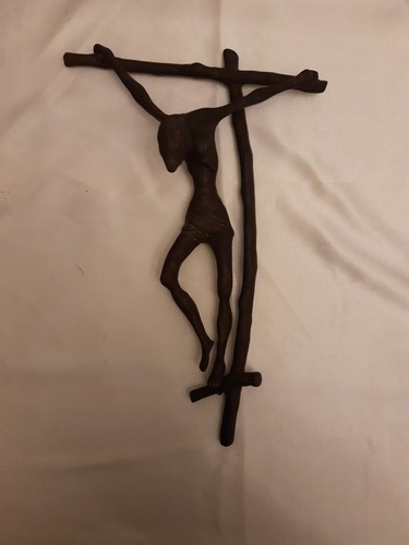 Crocifisso antico bronzo - crocifisso,