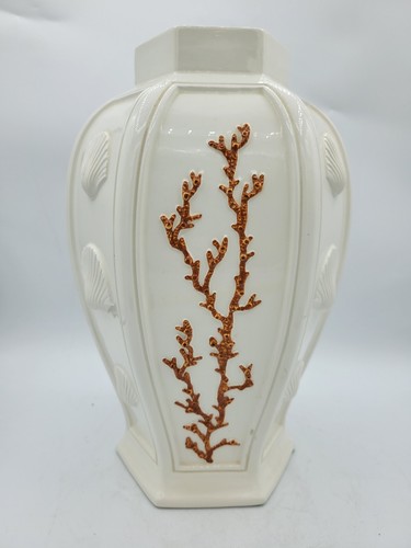 Urna vaso esagonale corallo