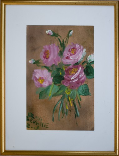 Rose quadro firmato - -,