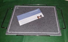 PIETRA OLLARE CM.29X40 AGNELLI CON SUPPORTO ACCIAIO INOX