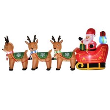 HOMCOM Babbo Natale Gonfiabile