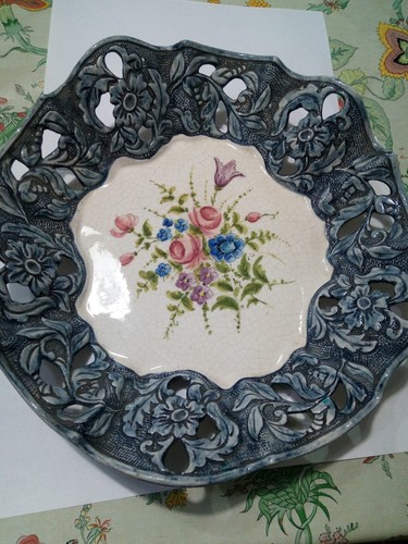 Piatto ceramica vintage - piatto,