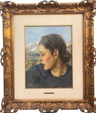 Dipinto olio tavola - olio, su