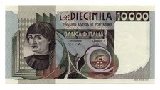 ITALIA - BANCONOTA DA 10.000