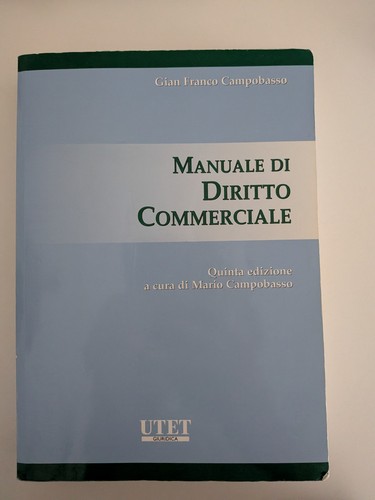 Manuale diritto commerciale - manuale,