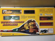 MEHANO HO TRENO FERROVIARIO LOCOMOTIVA AUTO CABOOSE MODELLO THUNDERBOLT SANTA FE GIOCATTOLI