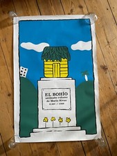 Locandina film cubana serigrafata Mario Rivas El Bohio firmata Daniel T