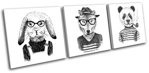 Hipster animal rabbit fox - hipster,
