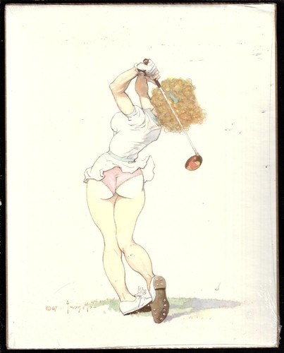 Poster sexy golfing girl - girl, di