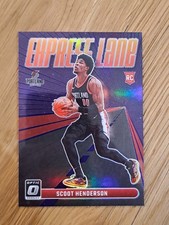 2023-24 Panini Donruss Optic EXPRESS LANE PURPLE #14 - SCOOT HENDERSON Rookie RC