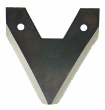 lama rigata con finestra misure 76x80x2mm Ø fori 5,5 per falciatrice bcs 622